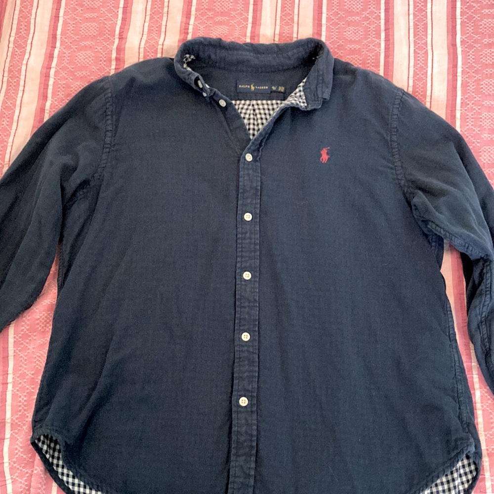 Ralph Lauren button down . Fall and winter wear. In great condition.